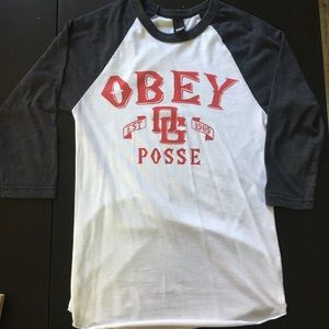 Obey baseball shirt